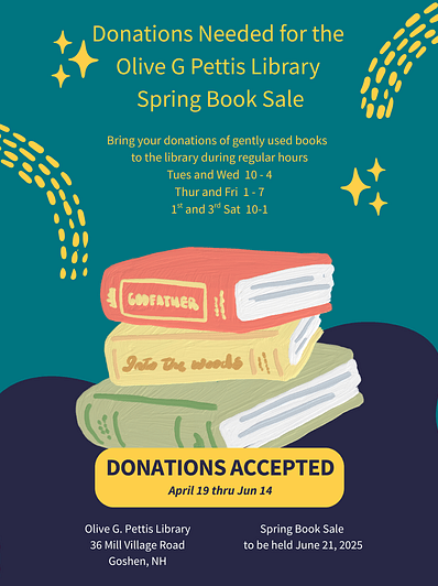 spring Book sale donations