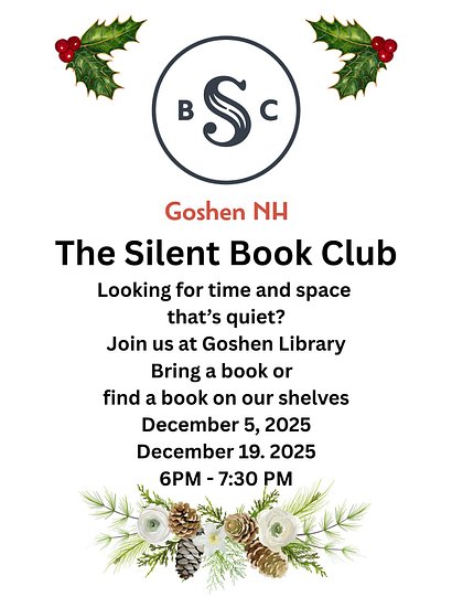 December Silent Book Club (11 x 17 in) (8.5 x 11 in)