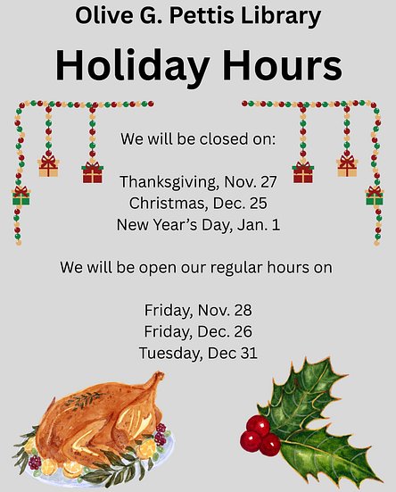 Holiday Hours