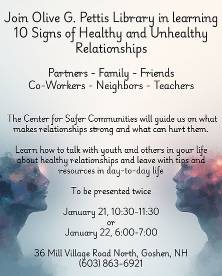 Olive G. Pettis Library in Partnership With The Center for Safer Communities